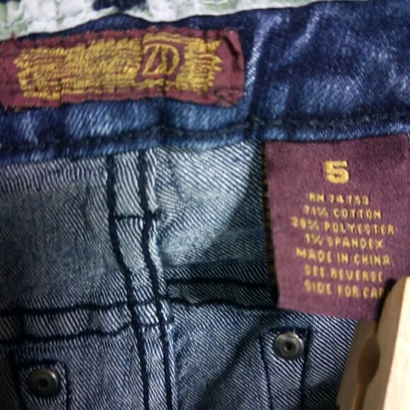 Zana Di Distressed Destroyed Skinny Blue Jeans - Picture 6 of 8